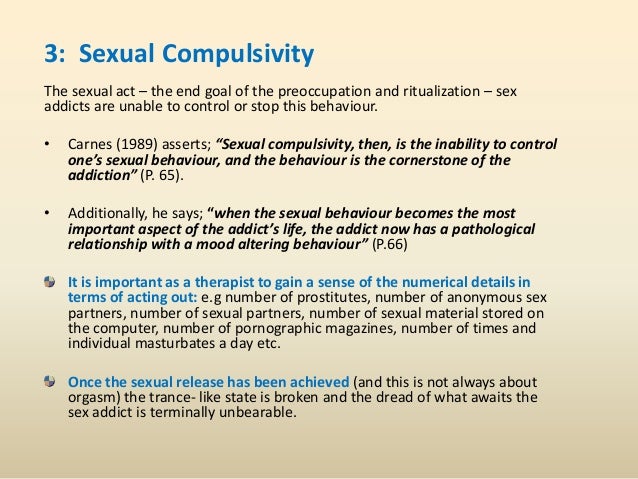 What to do about sex addiction
